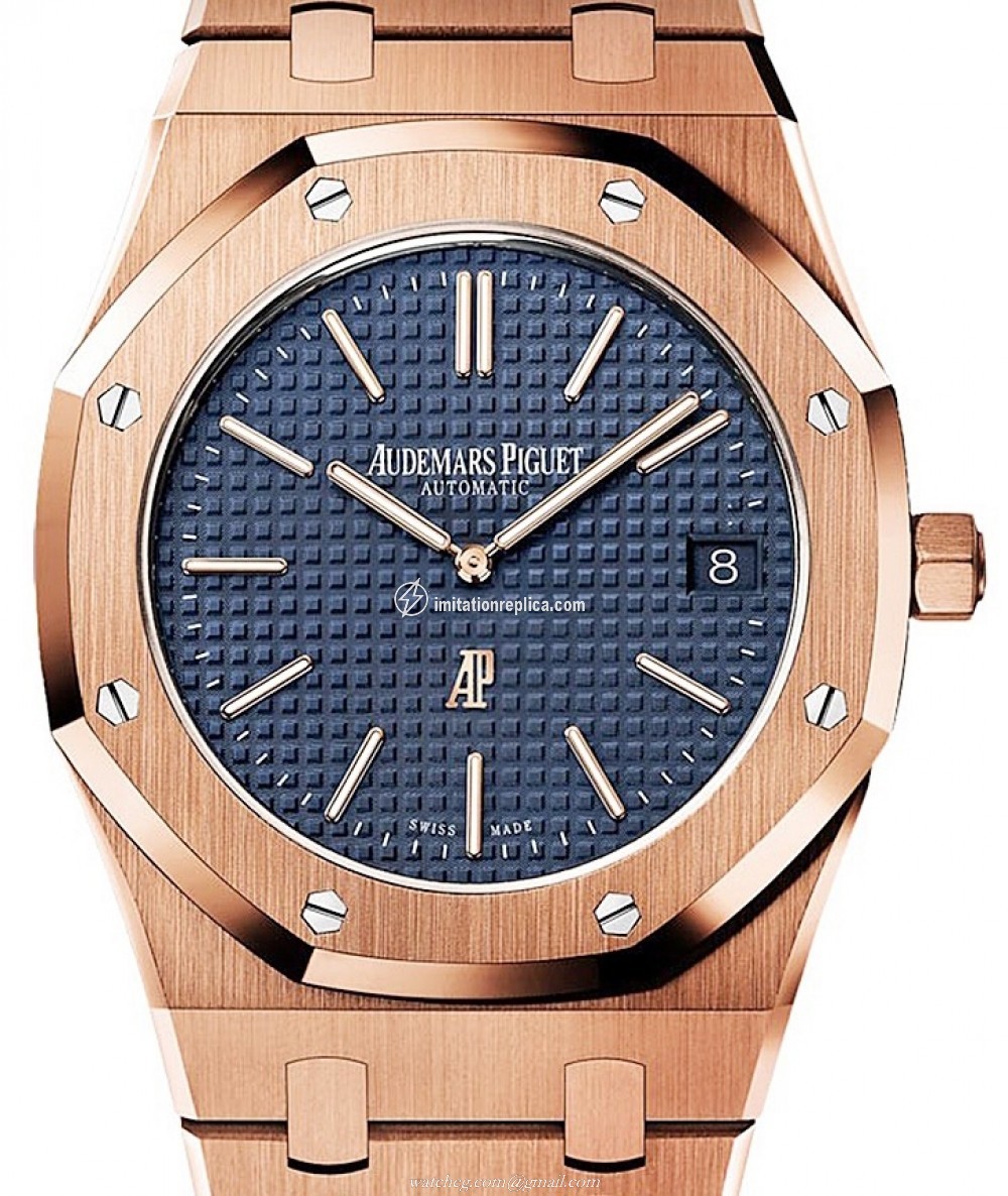 Audemars Piguet 15202OR-1 Royal Oak Extra-Thin Men's Automatic Blue