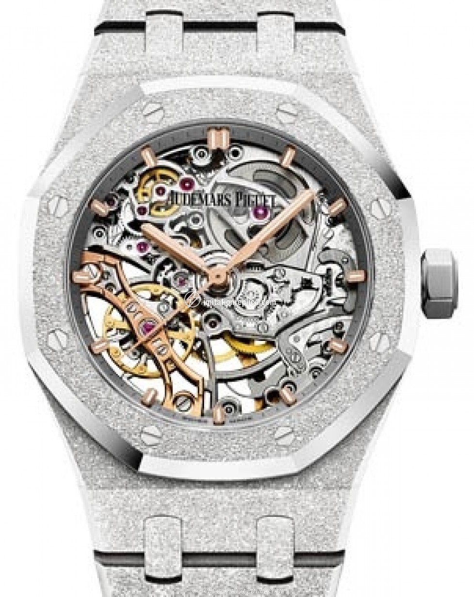 Audemars Piguet 15466BC.GG.1259BC.01 Royal Oak Double Balance Wheel Openworked Men's Automatic Skeleton