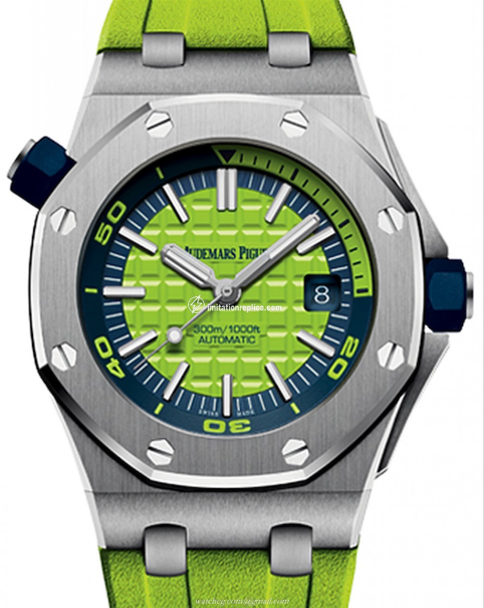 Audemars Piguet 15710ST.OO.A038CA.01 Royal Oak Offshore Diver Men's Automatic Green