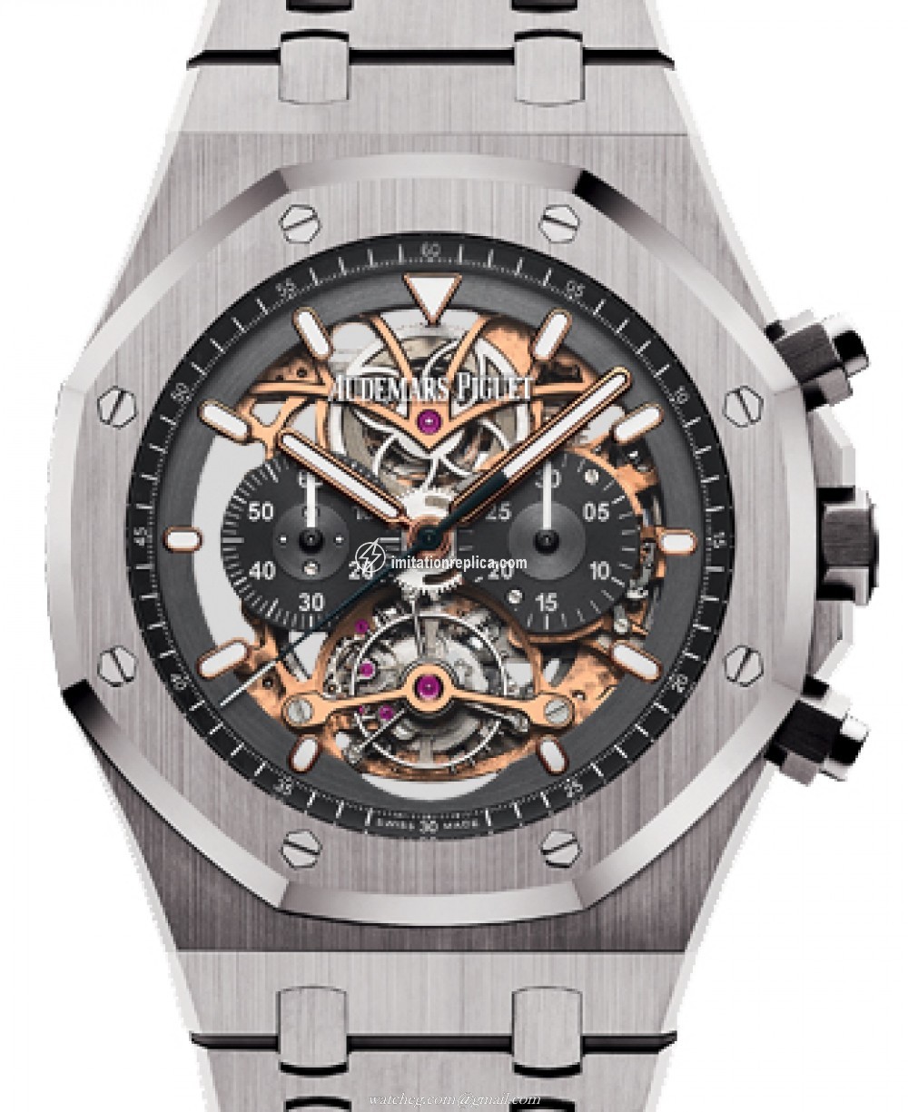 Audemars Piguet 26347TI.OO.1205TI.01 Royal Oak Tourbillon Men's Manual-Wind Skeleton