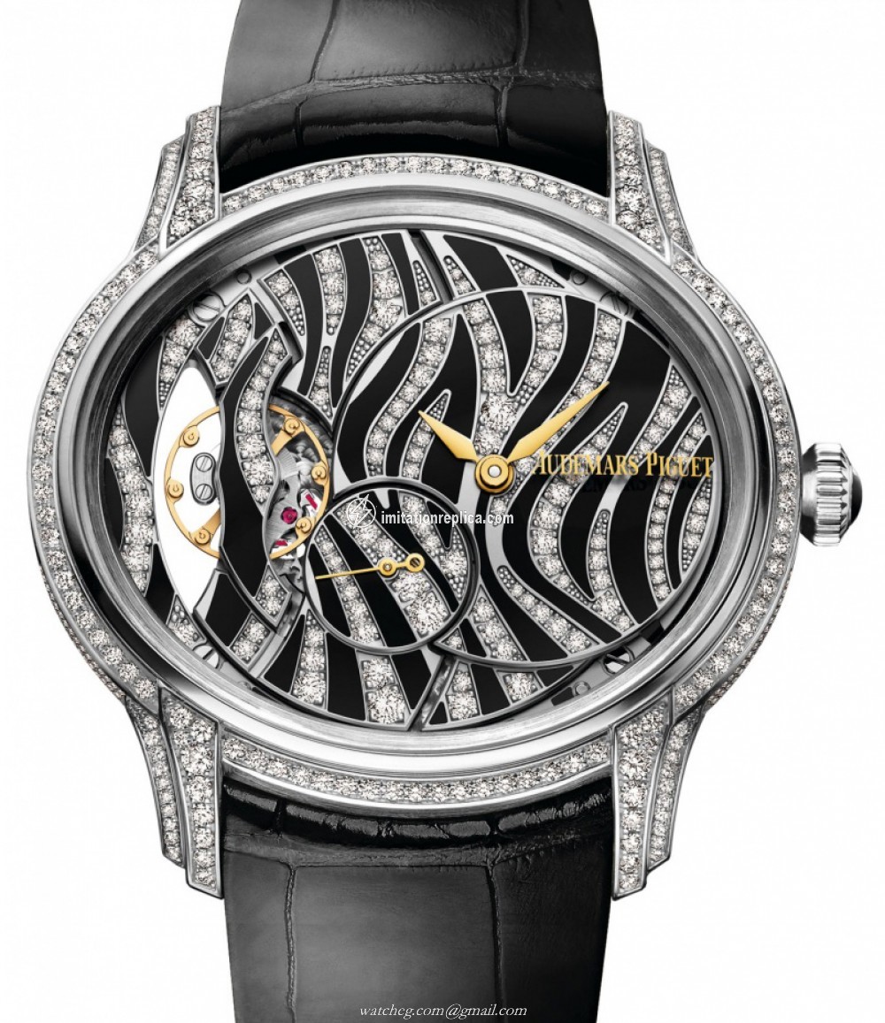 Audemars Piguet 77249BC.ZZ.A102CR.01 Millenary Hand-Wound Men's Manual-Wind Diamond Pave
