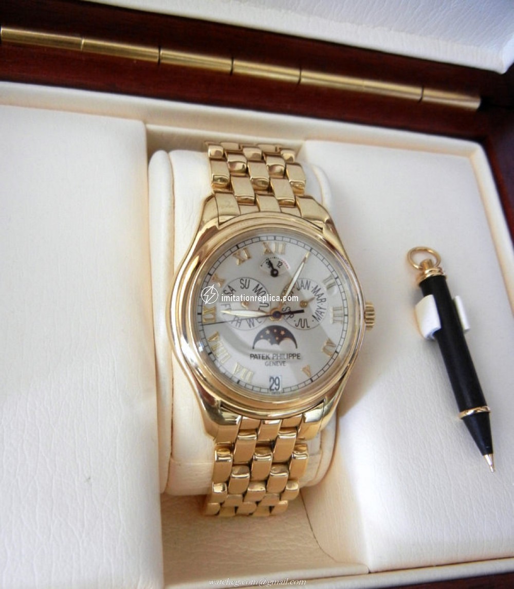 Patek Philippe pp 5036j-1 Annual Calendar Men's Manual-Wind Ivory / Cream