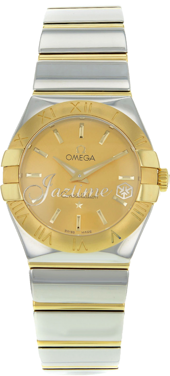 Omega 123.20.27.60.08.002 Constellation Quartz 27mm Ladies Quartz Champagne