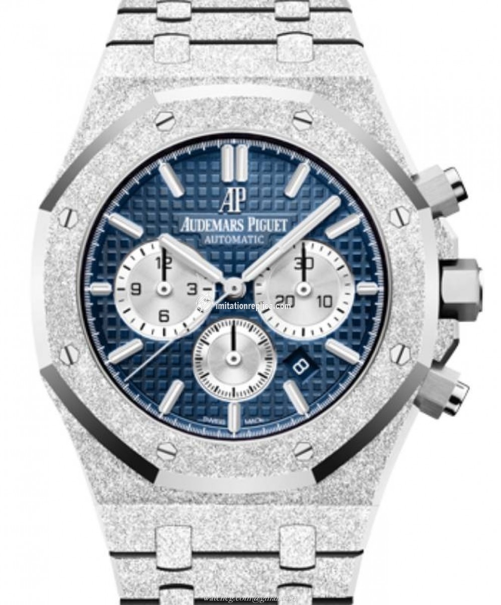 Audemars Piguet 26331BC.GG.1224BC.02 Royal Oak Frosted Gold Selfwinding Chronograph Men's Automatic Blue