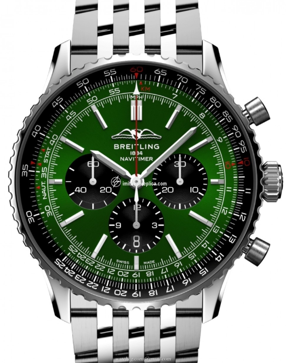 Breitling AB0137241L1A1 Navitimer Men's Automatic Green