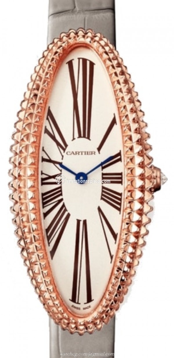 Cartier WGBA0009 Baignoire Ladies Manual-Wind Silver