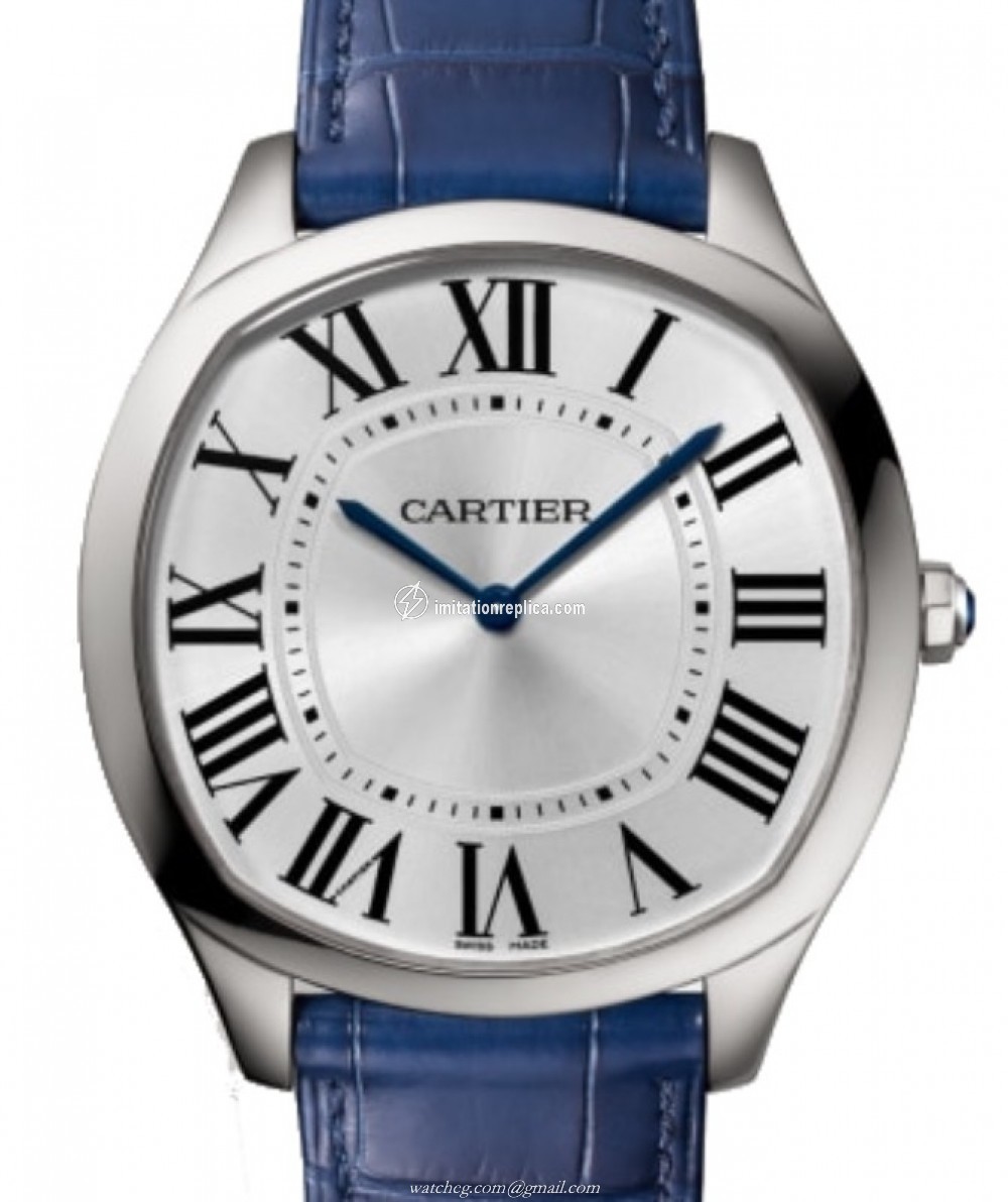 Cartier WSNM0011 Drive De Cartier Men's Manual-Wind Silver