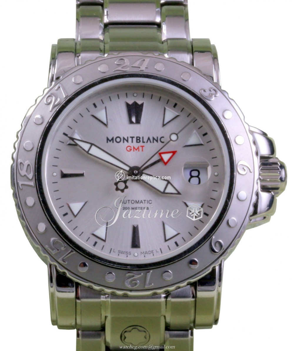 MontBlanc mb 8469 GMT Men's Automatic Silver