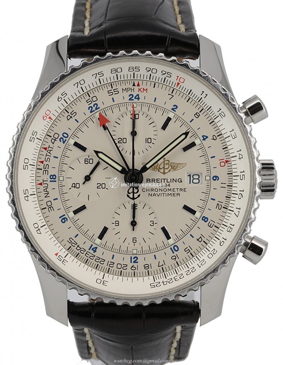 Breitling A24322 Navitimer World Men's Automatic White