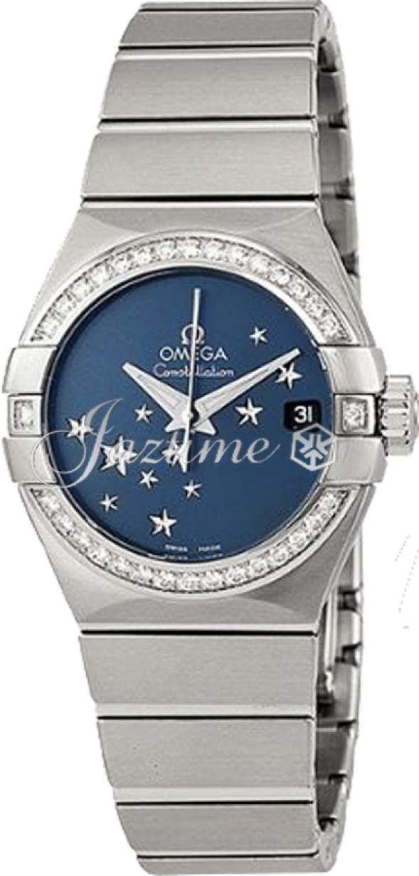 Omega 123.15.27.20.03.001 Constellation Co-Axial 27mm Ladies Automatic Blue