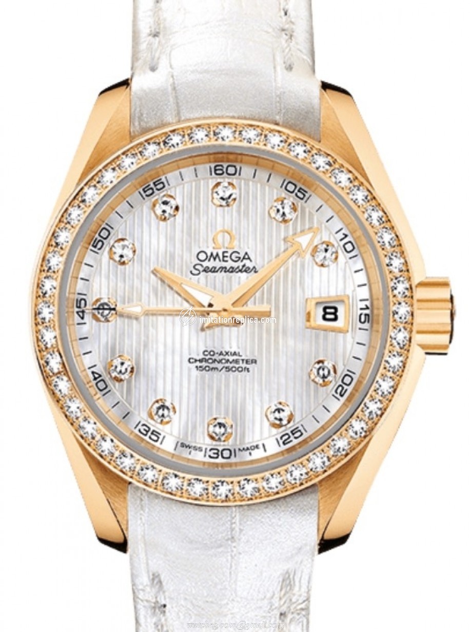 Omega 231.58.30.20.55.002 Seamaster Aqua Terra 150M Automatic White Mother of Pearl