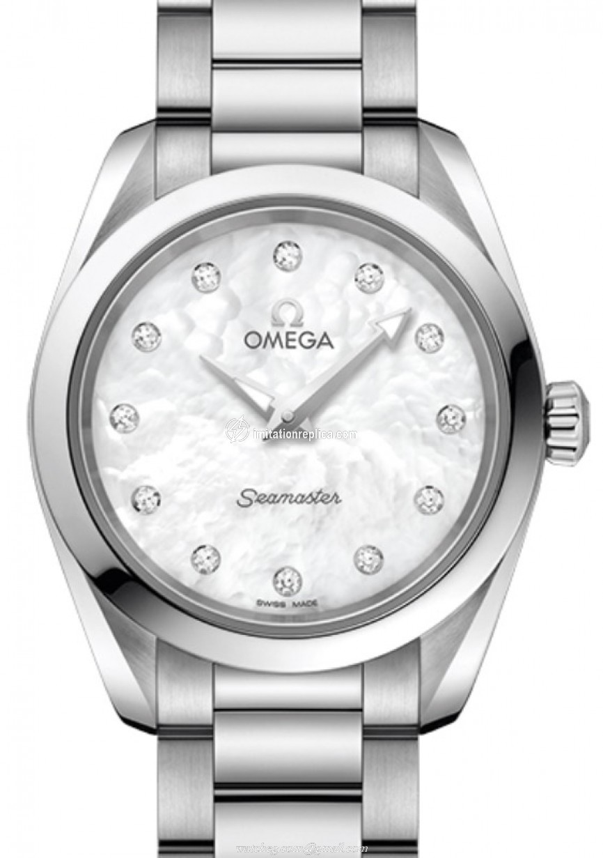 Omega 220.10.28.60.55.001 Seamaster Aqua Terra 150M Quartz White Mother of Pearl