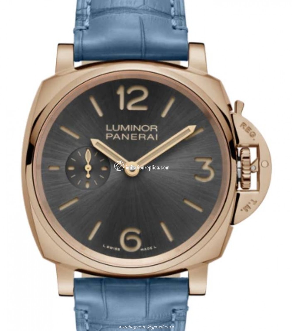 Panerai PAM00677 Luminor Due Men's Manual-Wind Black