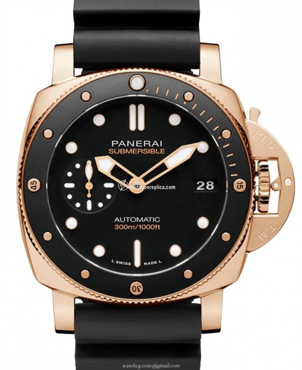 Panerai PAM02164 Submersible Men's Automatic Black