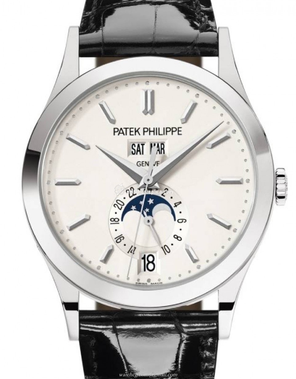 Patek Philippe 5396G011 Complications Men's Automatic Silver Opaline