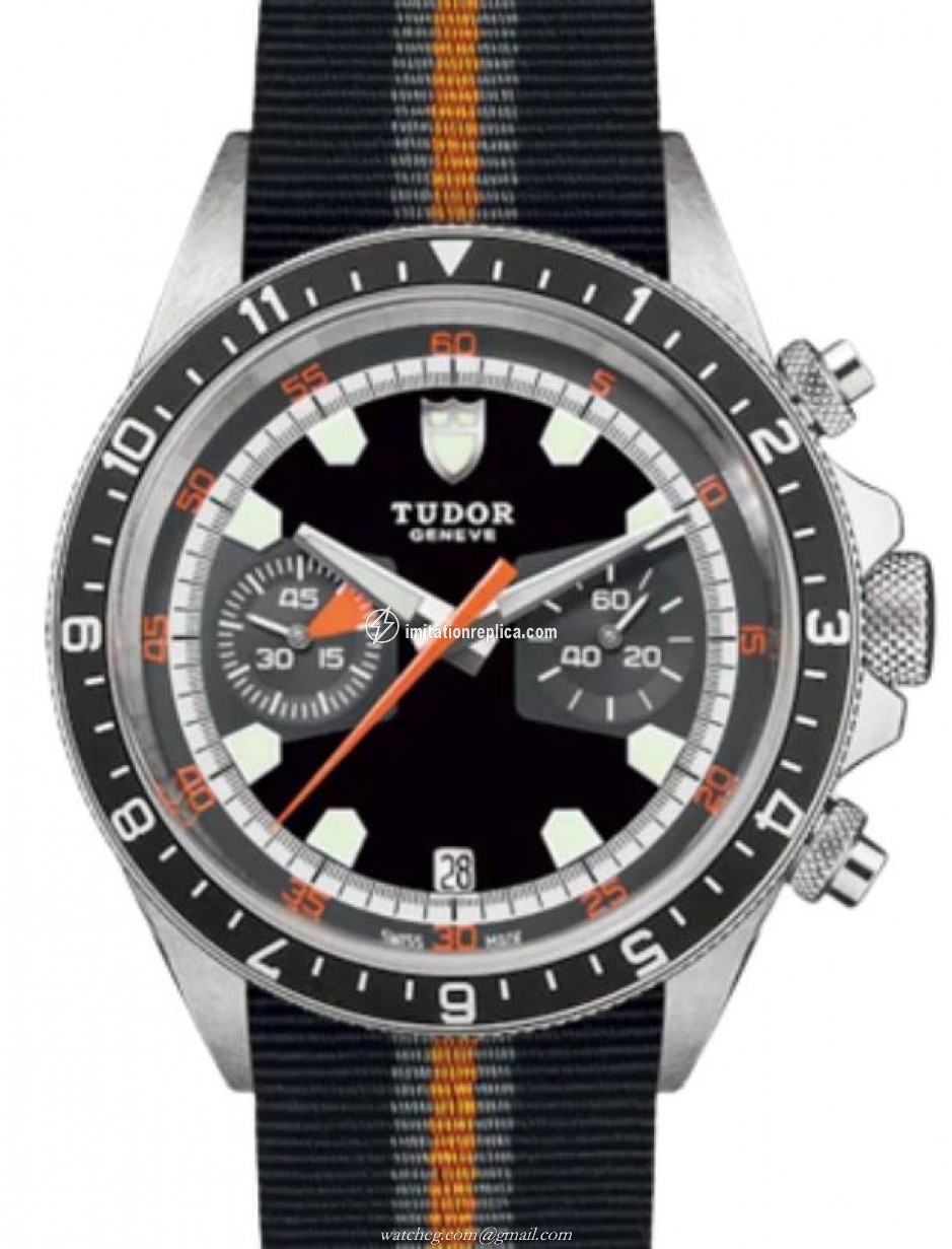Tudor M70330N-0003 Sport Watches Heritage Chrono Automatic Black/Grey
